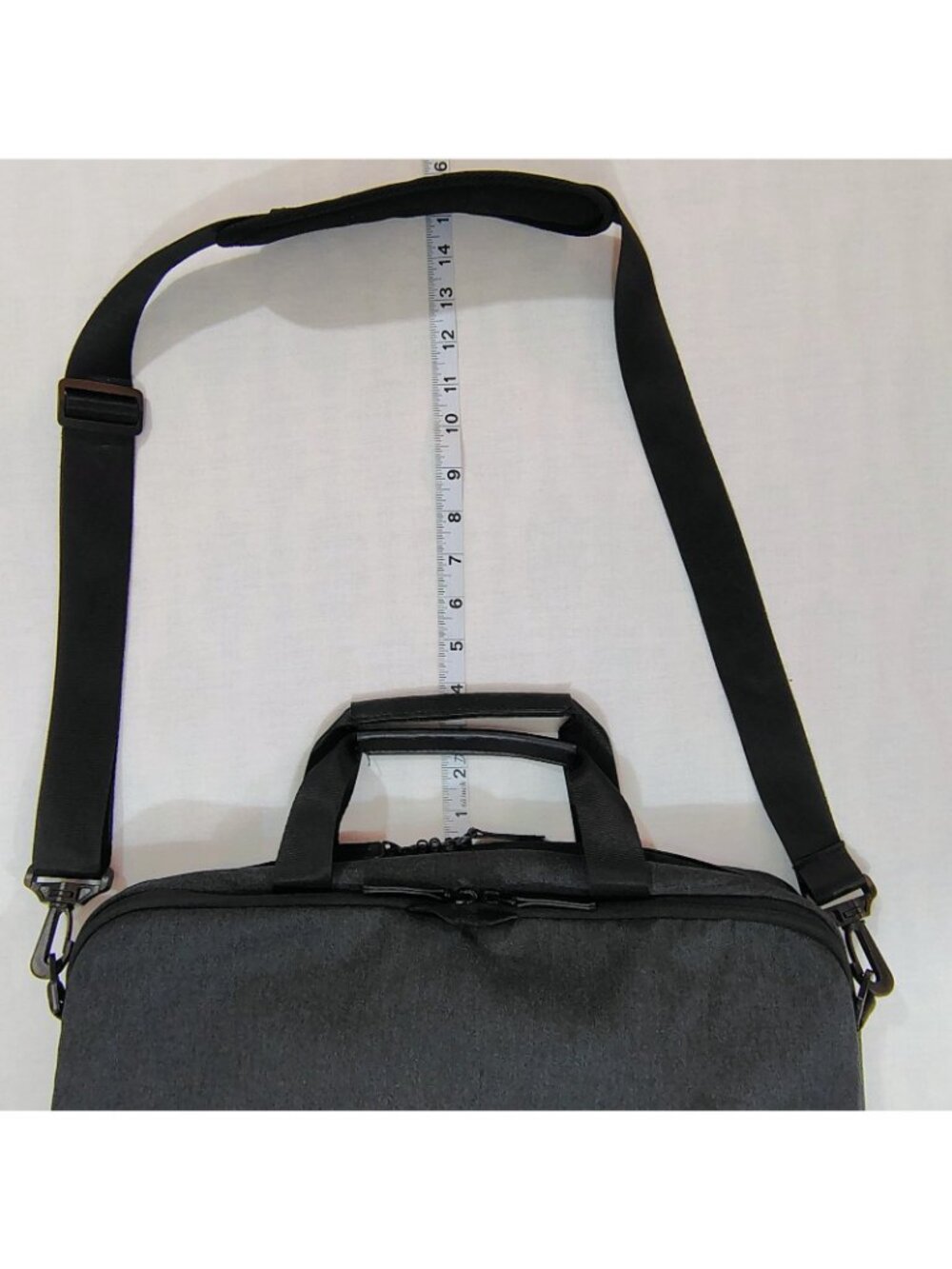 BagSmart Laptop Messenger Bag Briefcase Gray Black Digi Smart RFID Travel Office - Picture 14 of 16